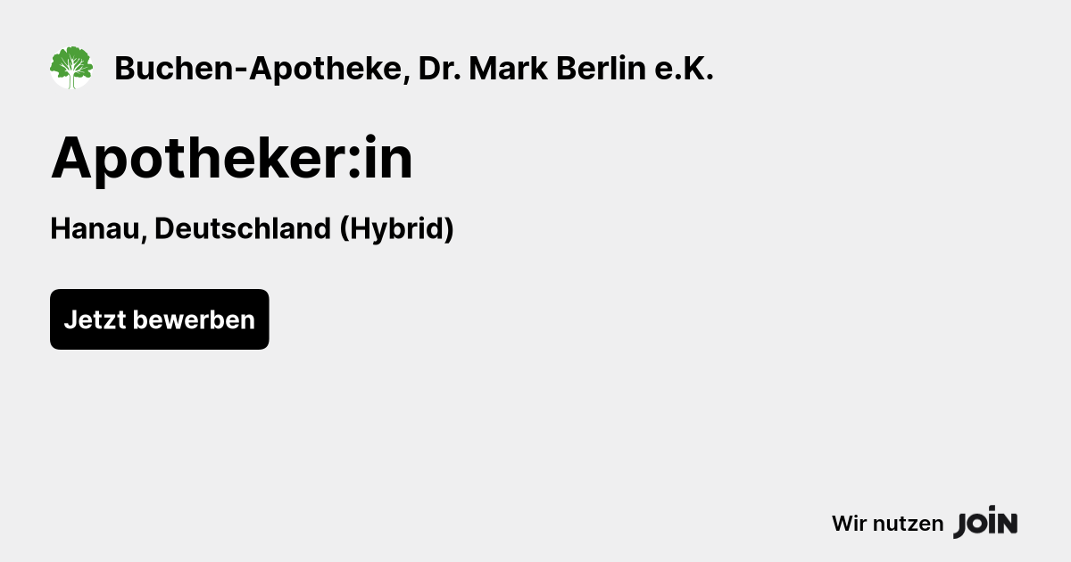 Buchen-Apotheke, Dr. Mark Berlin e.K. logo
