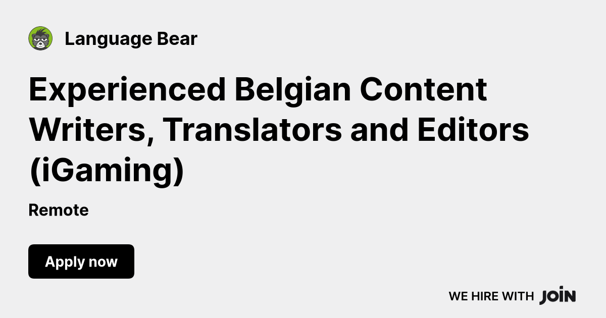 Language Bear logo