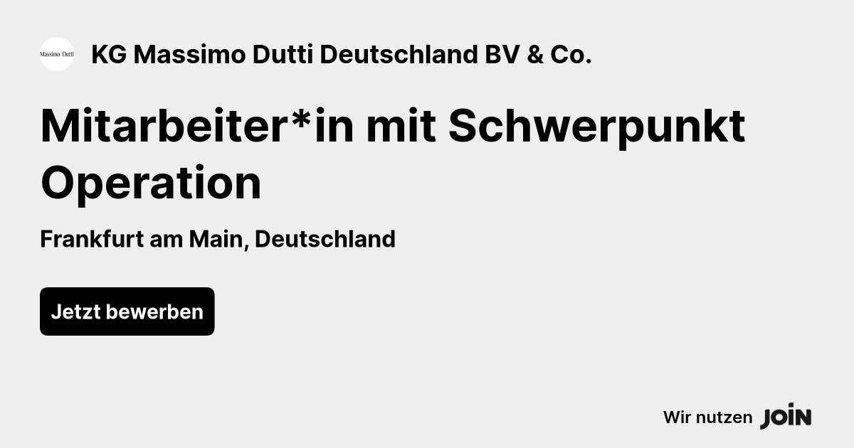 KG Massimo Dutti Deutschland BV & Co. logo