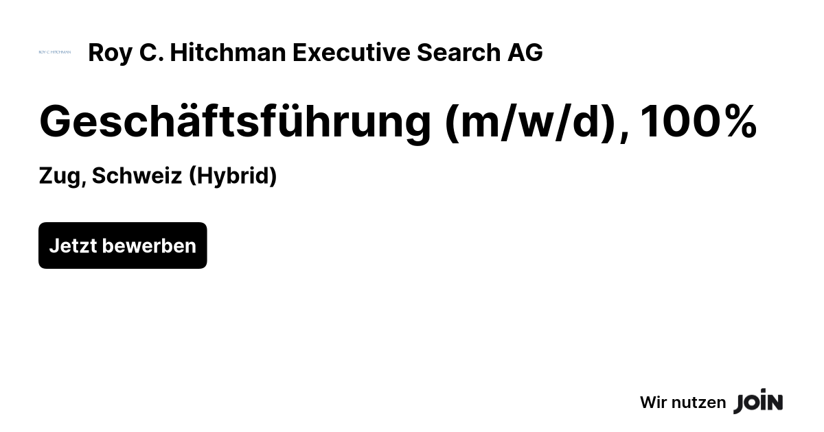 Roy C. Hitchman Executive Search AG logo