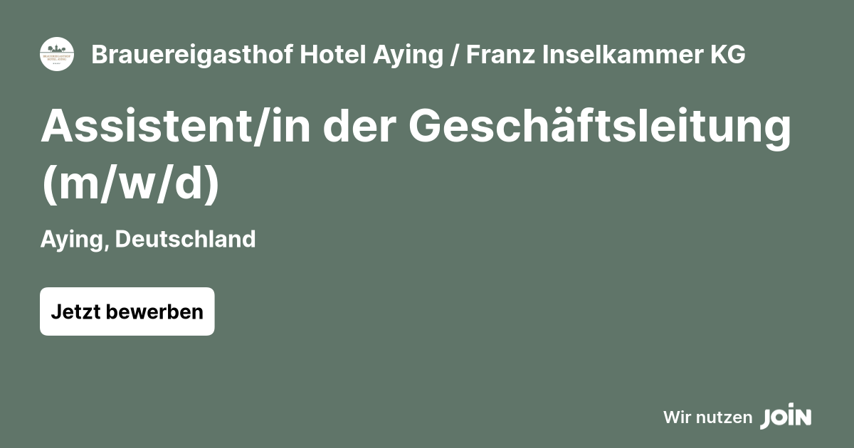 Brauereigasthof Hotel Aying / Franz Inselkammer KG logo