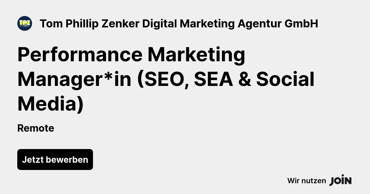 Tom Phillip Zenker Digital Marketing Agentur GmbH logo