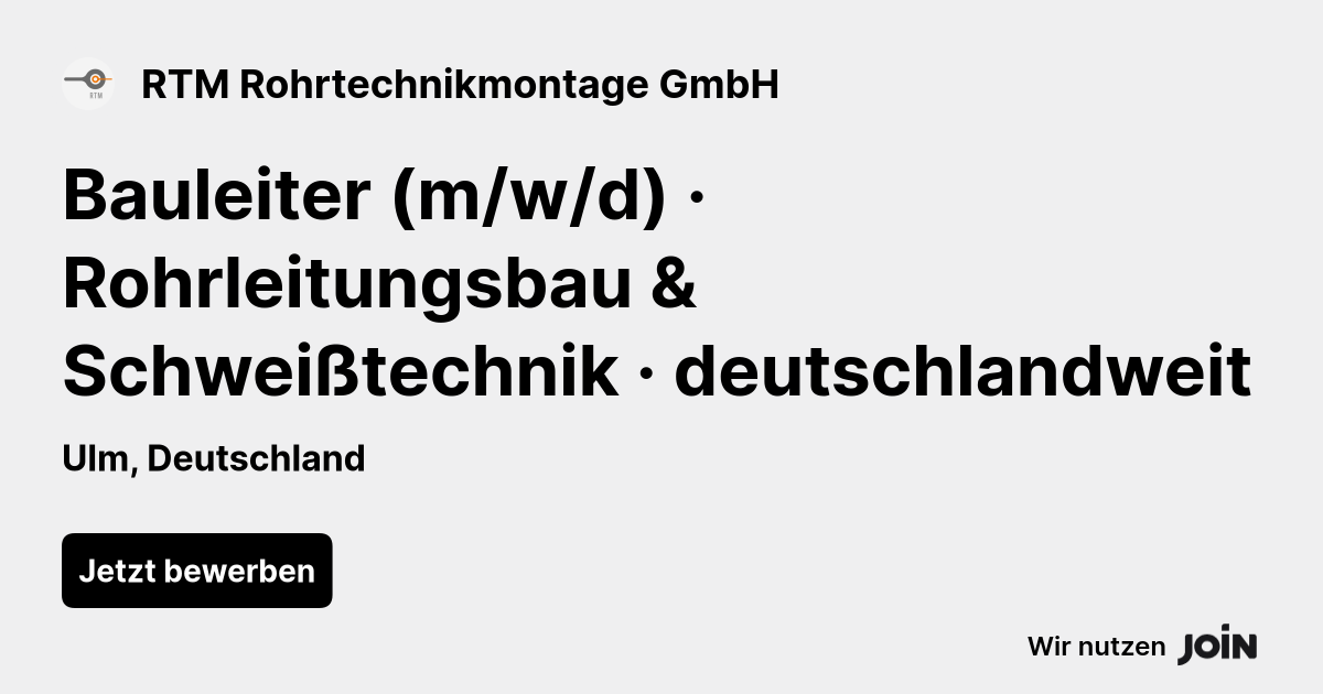 RTM Rohrtechnikmontage GmbH logo