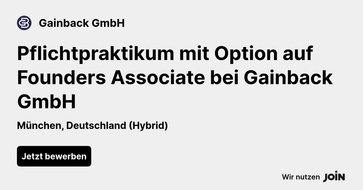 Gainback GmbH logo
