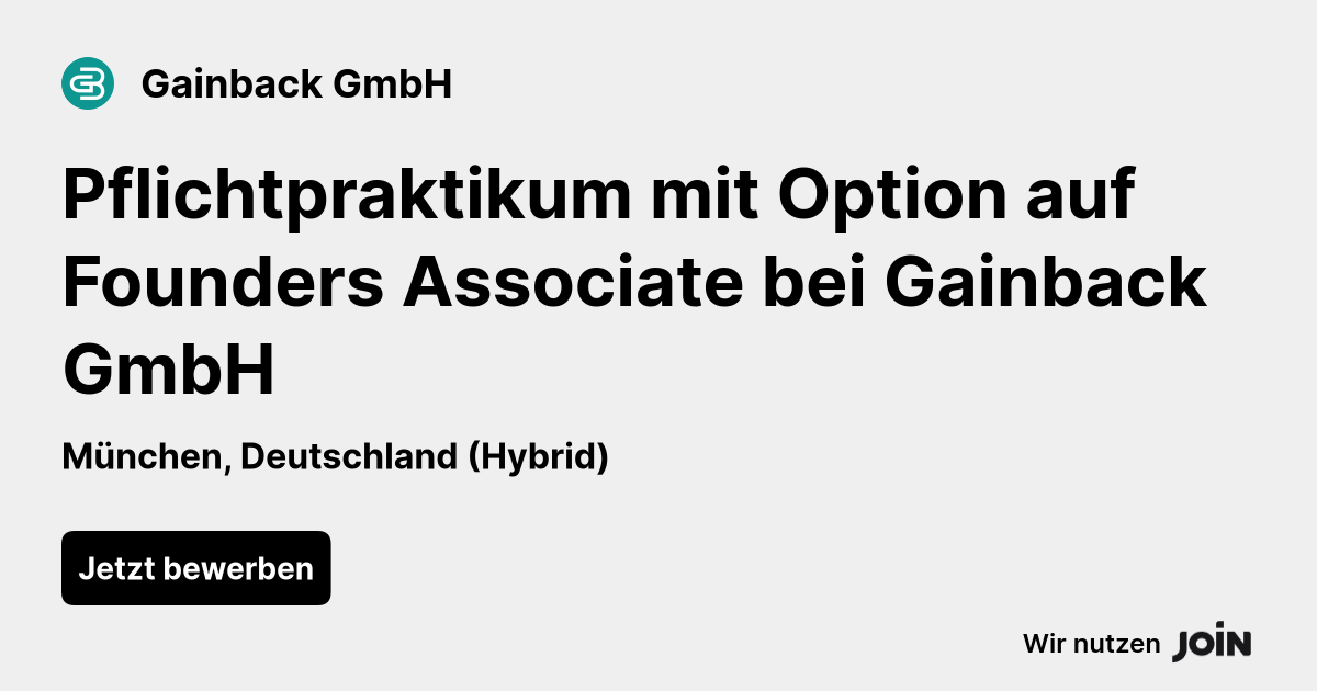 Gainback GmbH logo