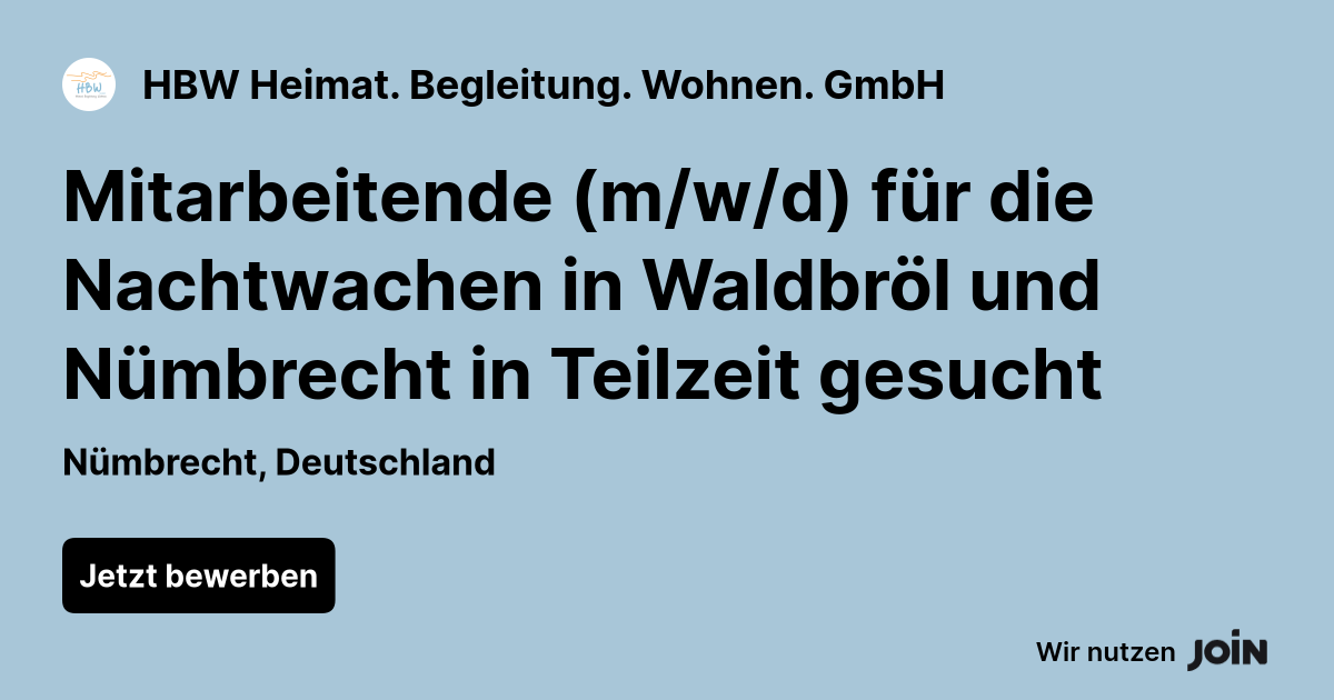 HBW Heimat. Begleitung. Wohnen. GmbH logo