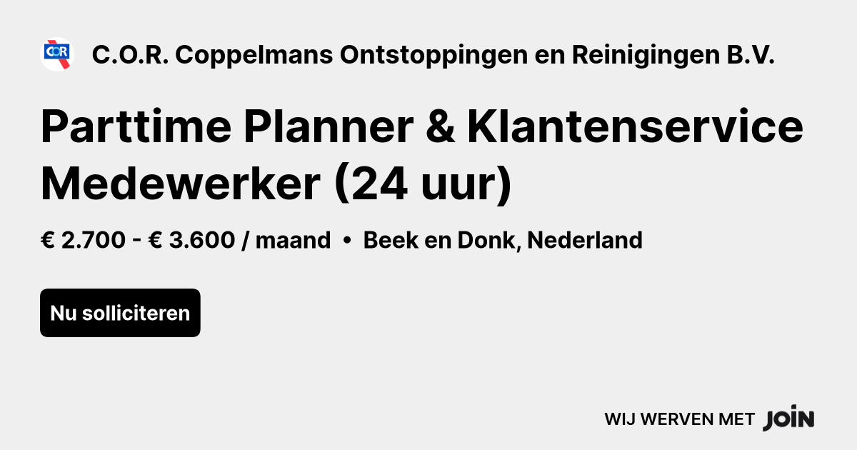 C.O.R. Coppelmans Ontstoppingen en Reinigingen B.V. logo
