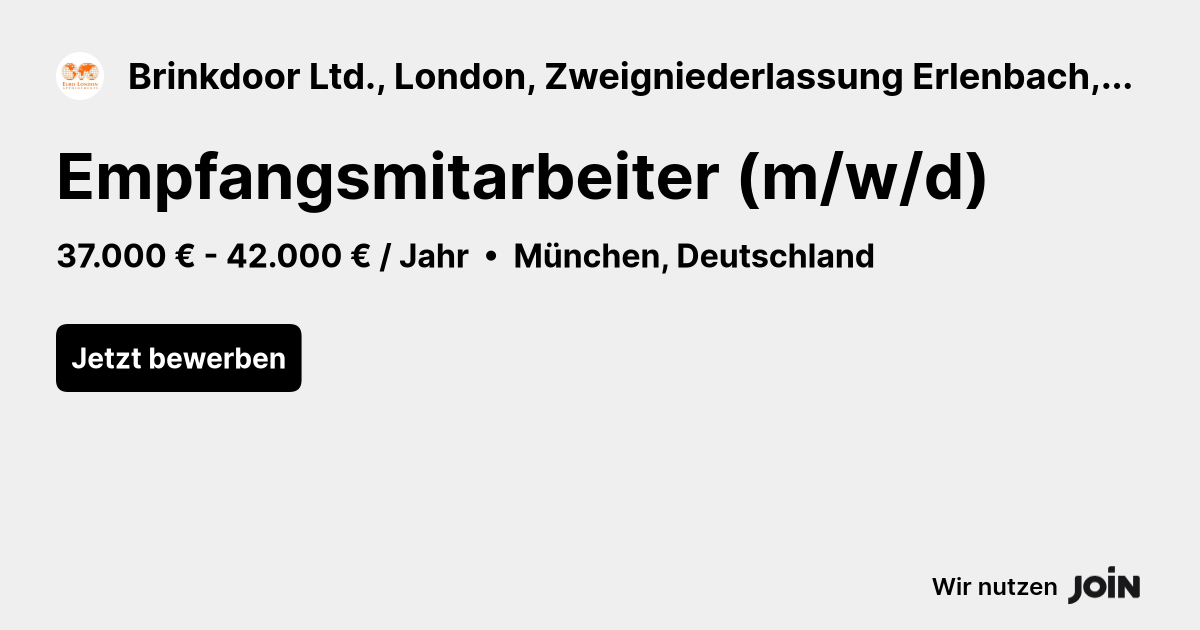Brinkdoor Ltd., London, Zweigniederlassung Erlenbach, Schweiz logo