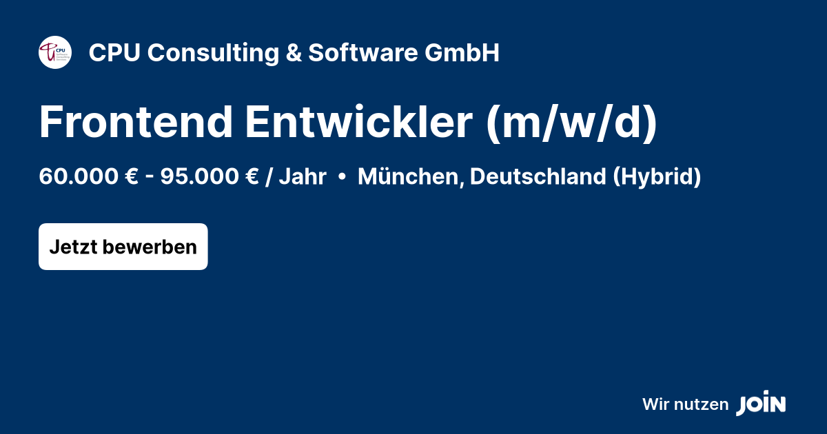CPU Consulting & Software GmbH logo