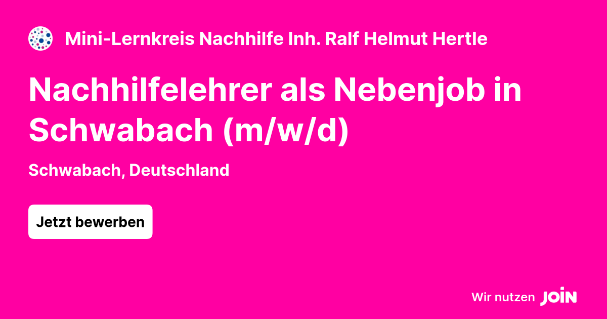 Mini-Lernkreis Nachhilfe Inh. Ralf Helmut Hertle logo