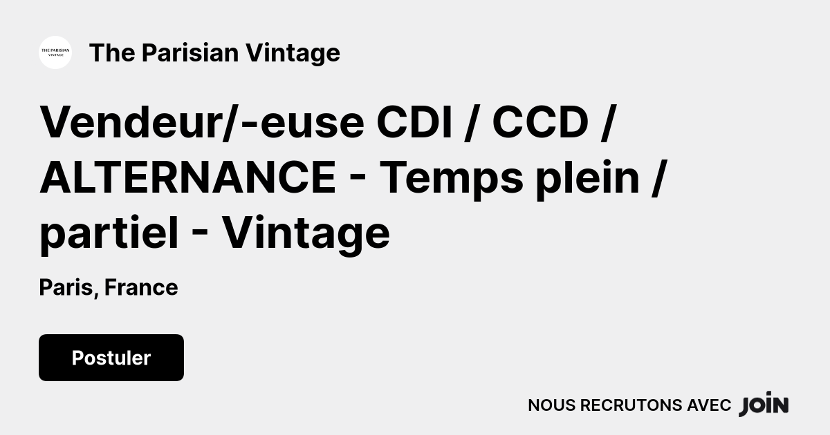 The Parisian Vintage logo
