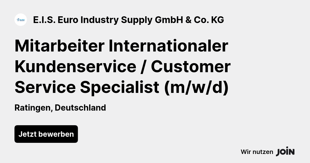 E.I.S. Euro Industry Supply GmbH & Co. KG logo