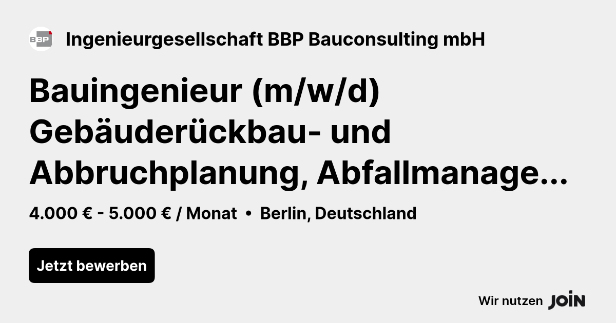 Ingenieurgesellschaft BBP Bauconsulting mbH logo
