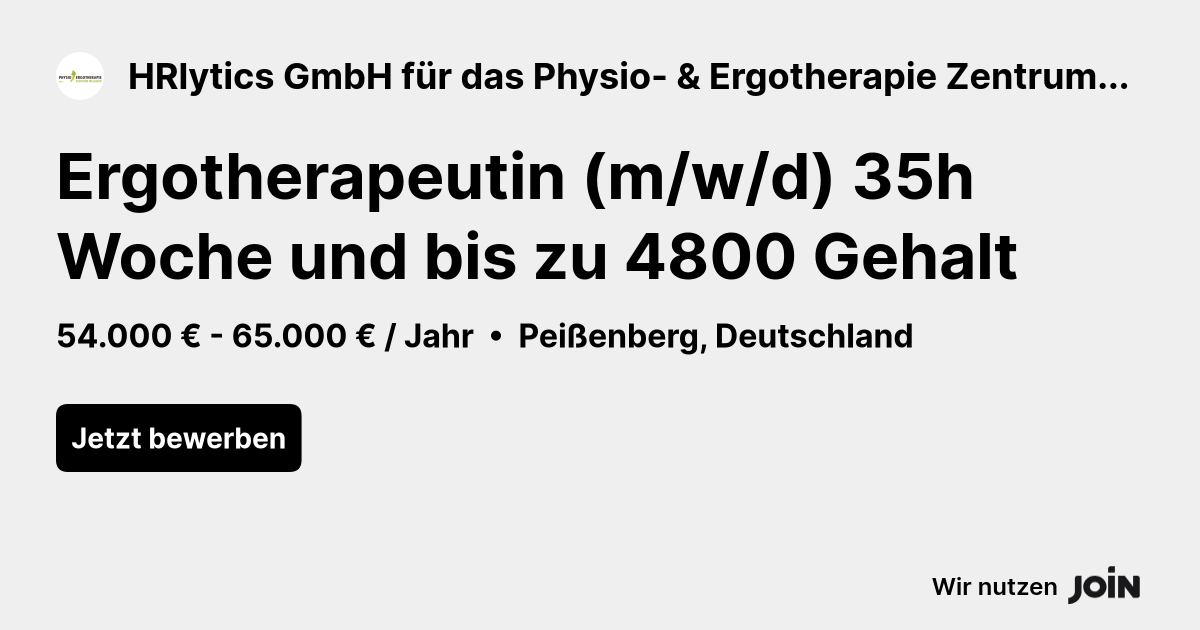 HRlytics GmbH für das Physio- & Ergotherapie Zentrum Weilheim logo