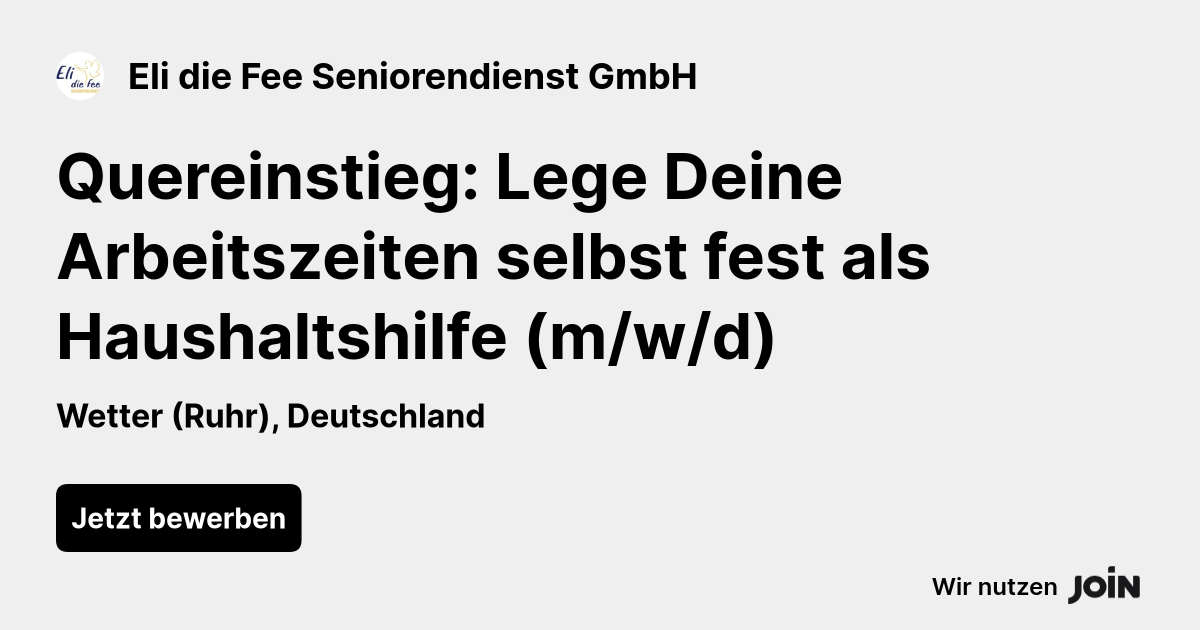 Eli die Fee Seniorendienst GmbH logo