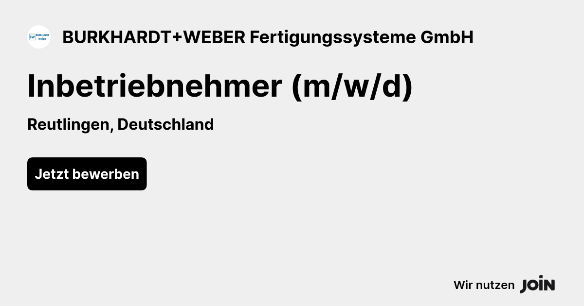 BURKHARDT+WEBER Fertigungssysteme GmbH logo