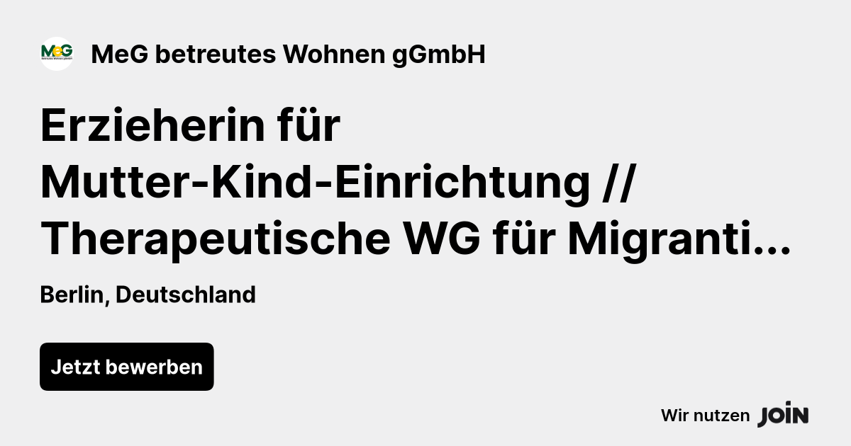 MeG betreutes Wohnen gGmbH logo