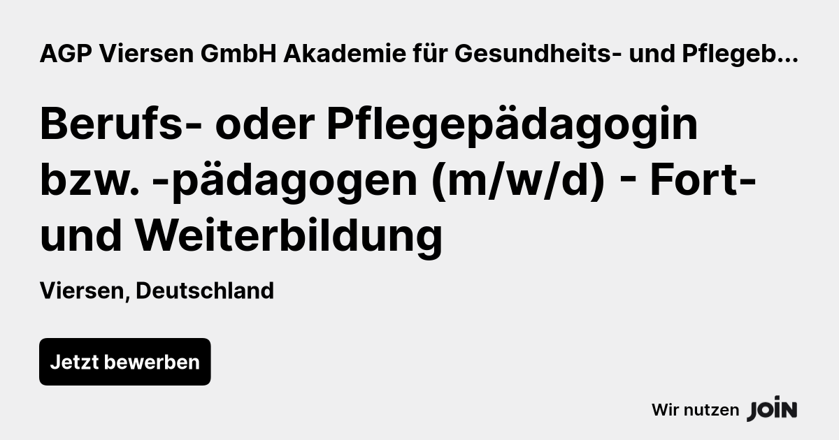 AGP Viersen GmbH Akademie für Gesundheits- und Pflegeberufe logo