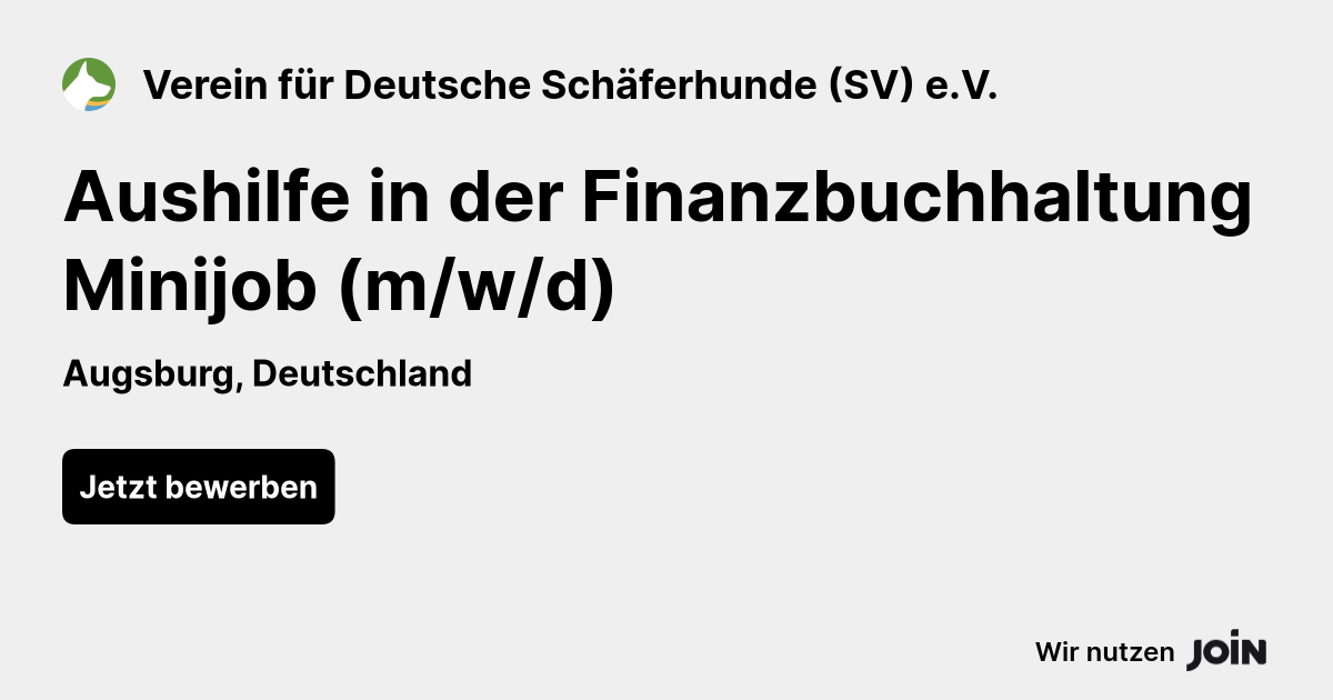 Verein für Deutsche Schäferhunde (SV) e.V. logo