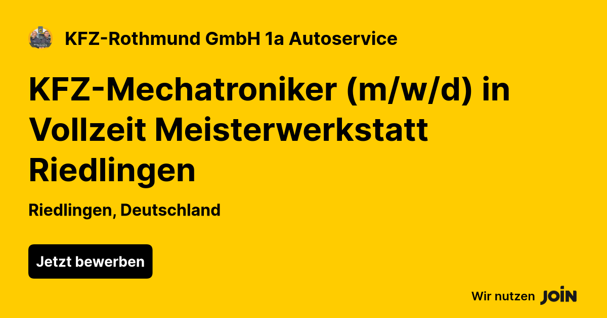 KFZ-Rothmund GmbH 1a Autoservice logo