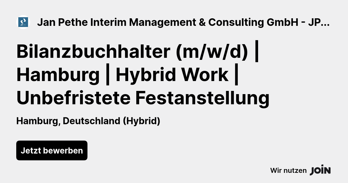 Jan Pethe Interim Management & Consulting GmbH - JPIMC® logo