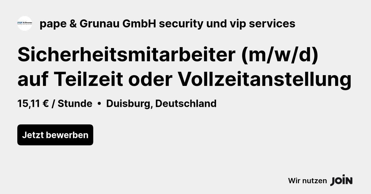 pape & Grunau GmbH security und vip services logo