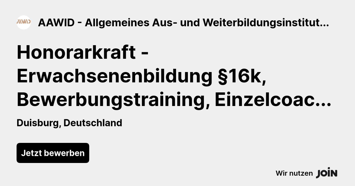 AAWID - Allgemeines Aus- und Weiterbildungsinstitut Deutschland GmbH logo
