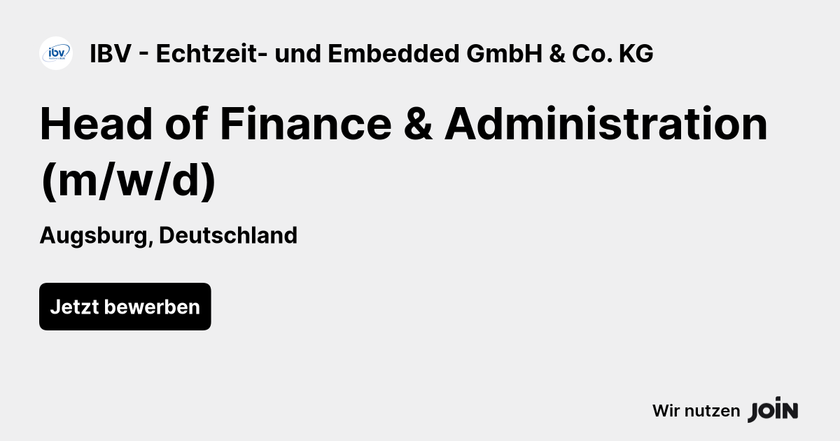 IBV - Echtzeit- und Embedded GmbH & Co. KG logo