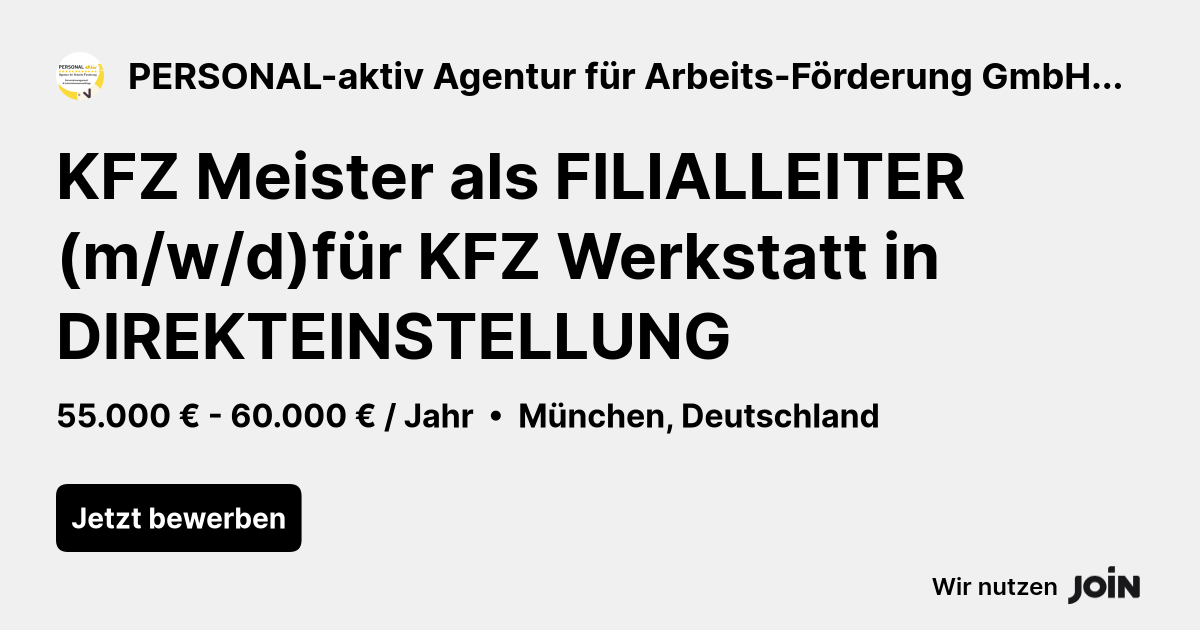 PERSONAL-aktiv Agentur für Arbeits-Förderung GmbH -DIREKTVERMITTLUNG logo