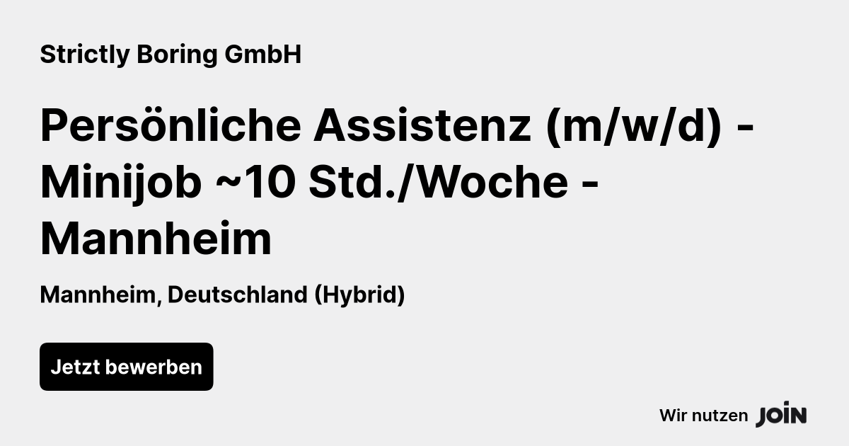 Strictly Boring GmbH logo