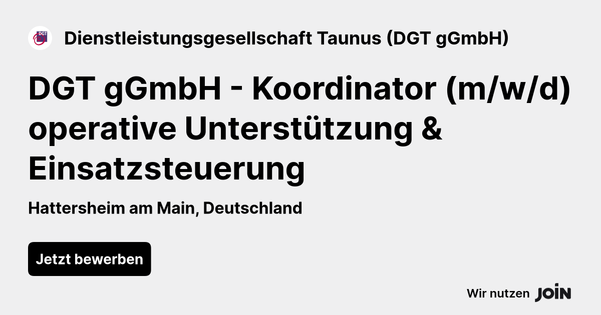 Dienstleistungsgesellschaft Taunus (DGT gGmbH) logo