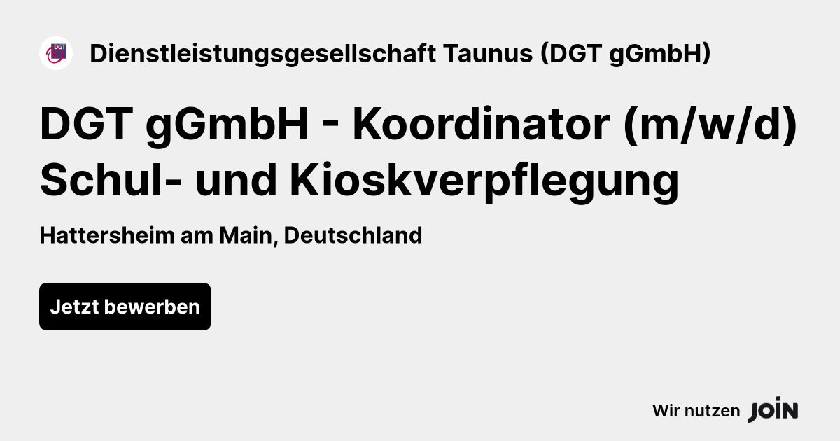 Dienstleistungsgesellschaft Taunus (DGT gGmbH) logo