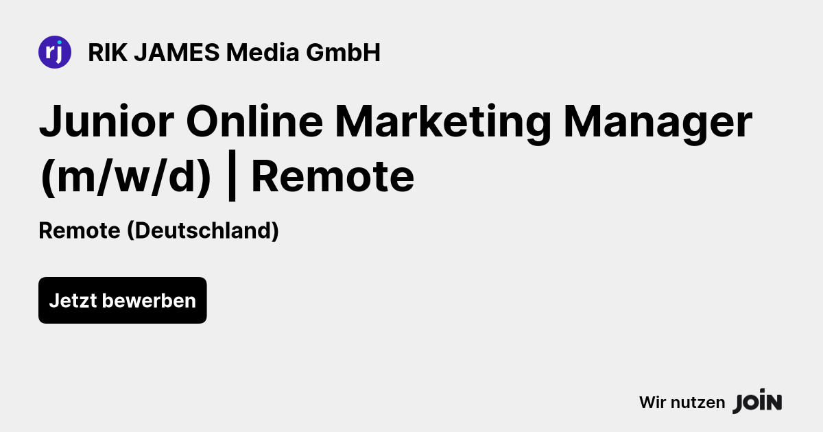 RIK JAMES Media GmbH logo