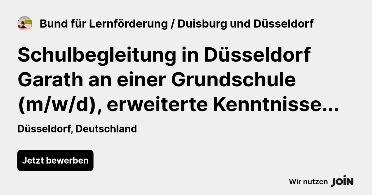 Bund für Lernförderung / Duisburg und Düsseldorf logo