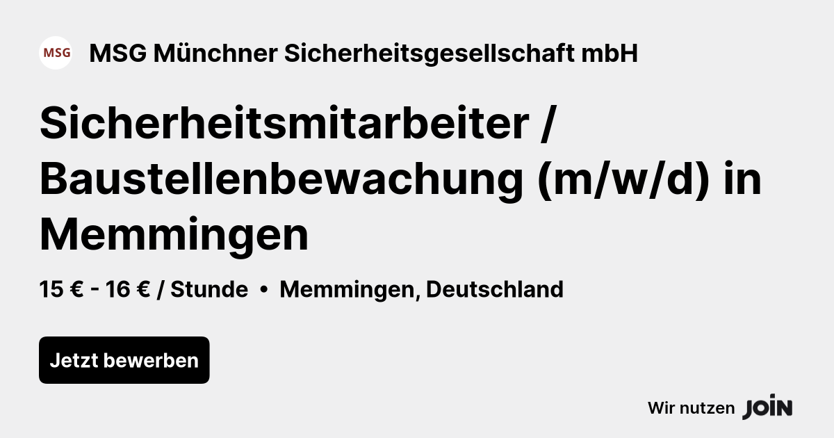 MSG Münchner Sicherheitsgesellschaft mbH logo