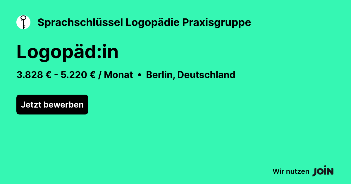 Sprachschlüssel Logopädie Praxisgruppe logo