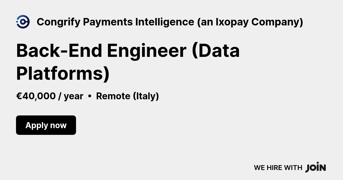 Congrify Payments Intelligence (an Ixopay Company) logo