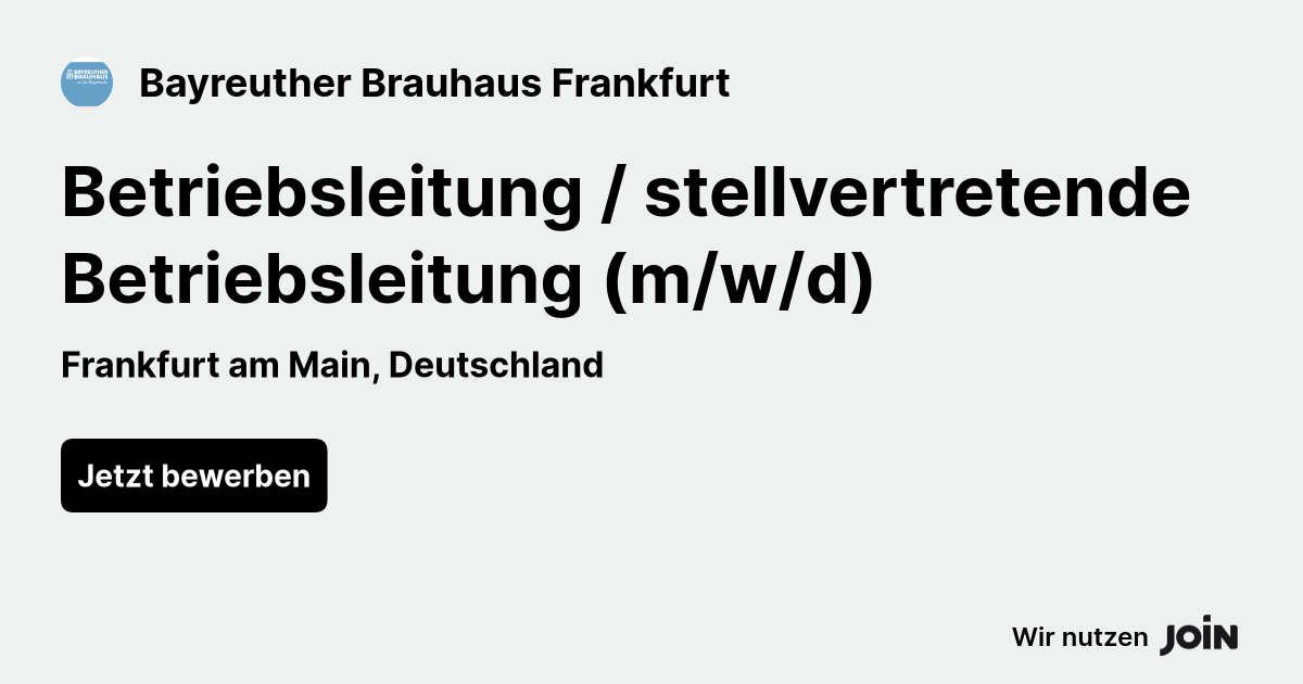 Bayreuther Brauhaus Frankfurt logo