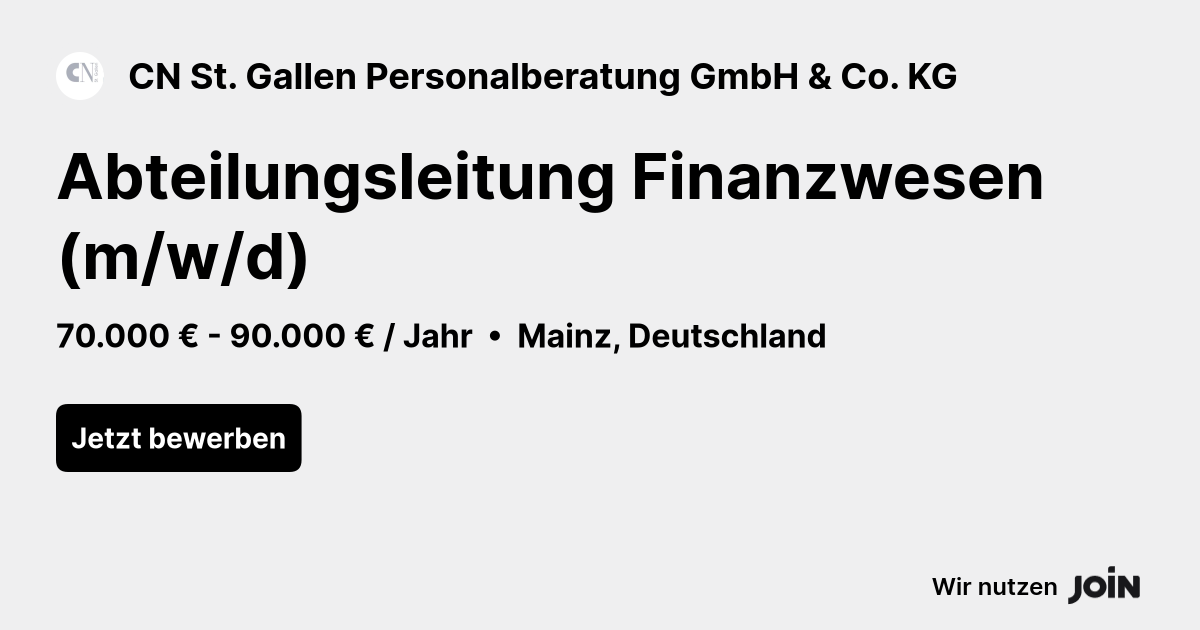 CN St. Gallen Personalberatung GmbH & Co. KG logo