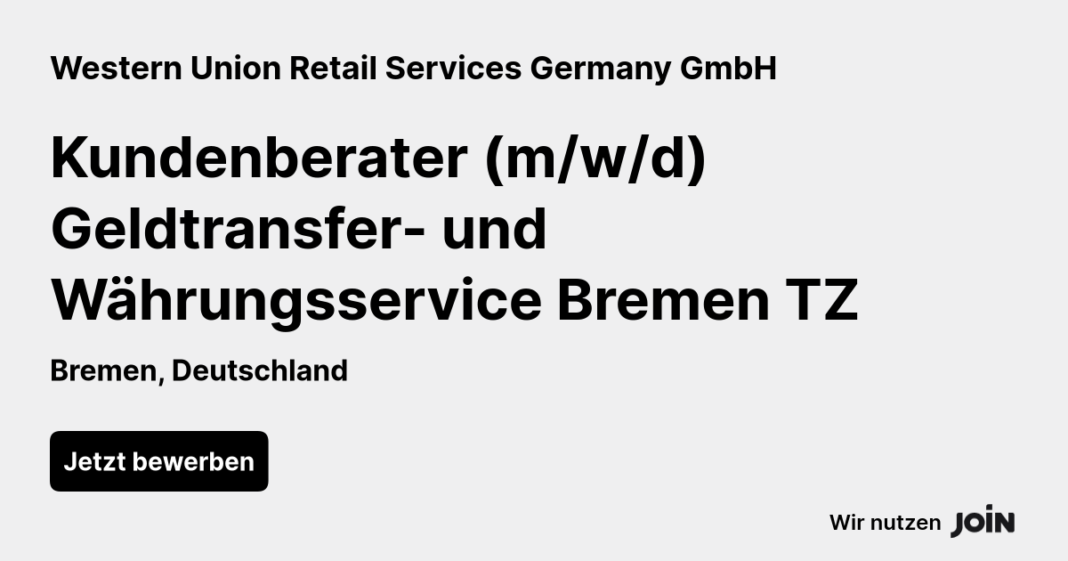 Western Union Retail Services Germany GmbH logo