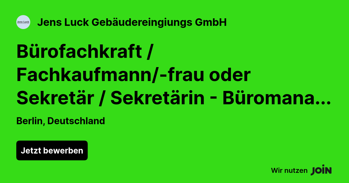 Jens Luck Gebäudereingiungs GmbH logo