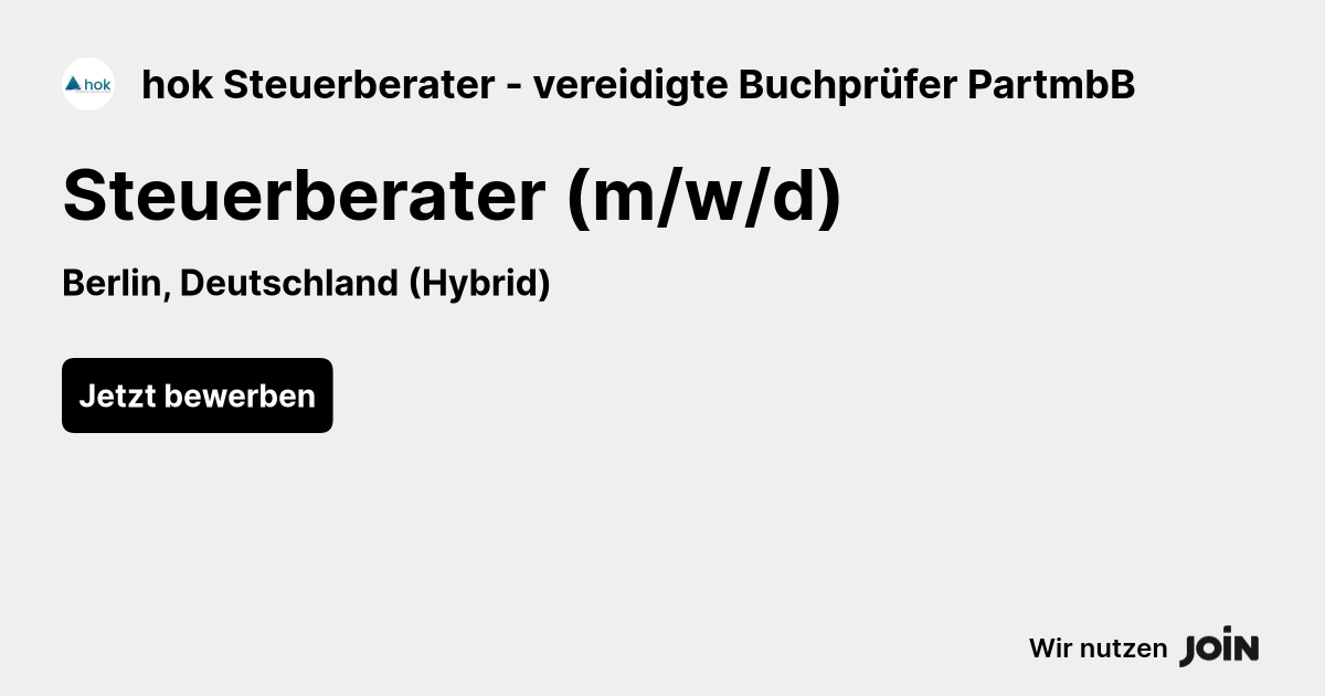 hok Steuerberater - vereidigte Buchprüfer PartmbB logo