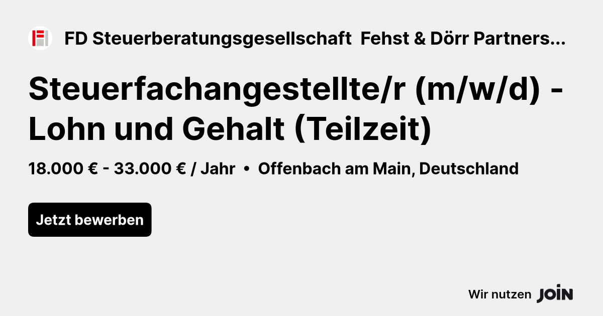 FD Steuerberatungsgesellschaft  Fehst & Dörr Partnerschaft mbB logo