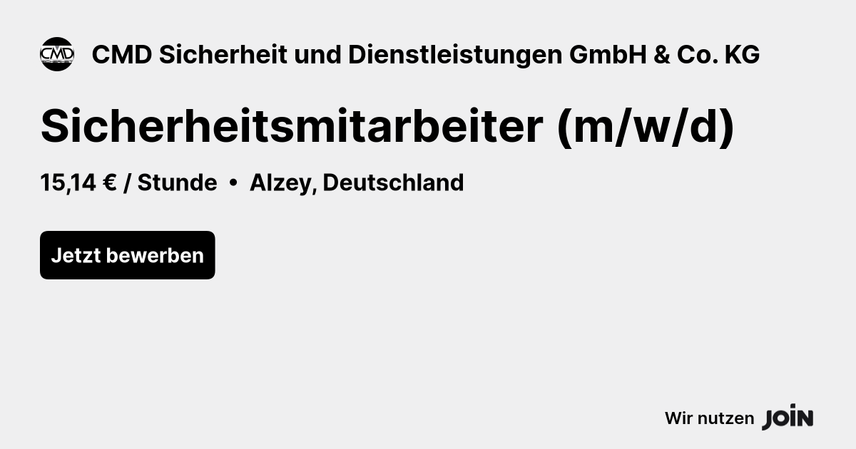 CMD Sicherheit und Dienstleistungen GmbH & Co. KG logo