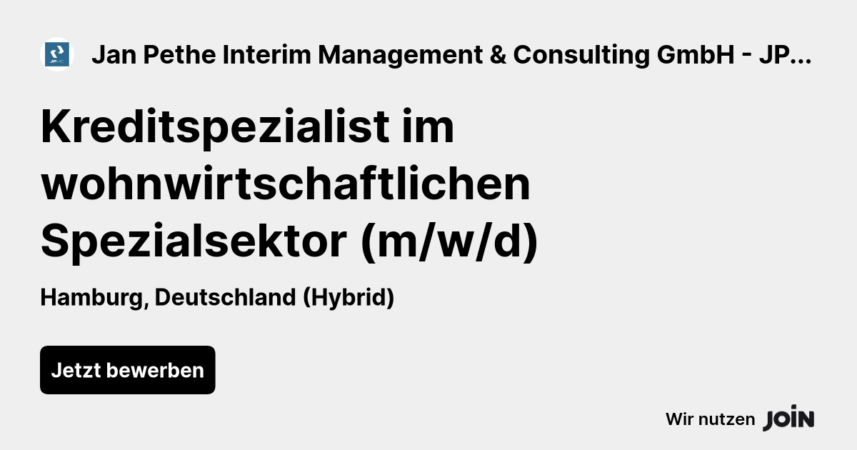 Jan Pethe Interim Management & Consulting GmbH - JPIMC® logo