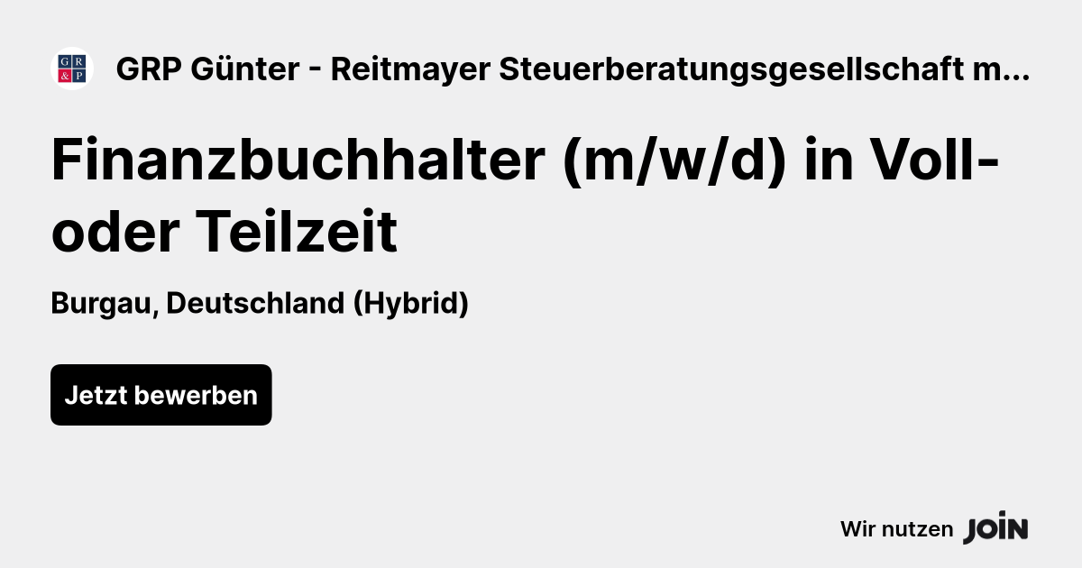 GRP Günter - Reitmayer Steuerberatungsgesellschaft mbH & Co. KG logo