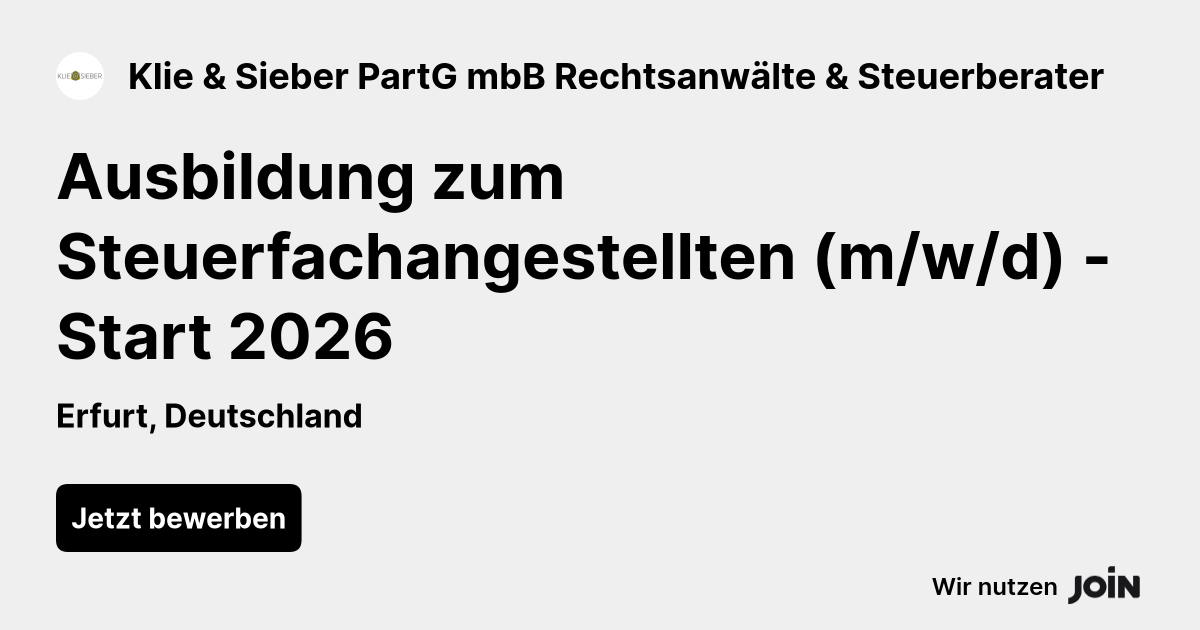 Klie & Sieber PartG mbB Rechtsanwälte & Steuerberater logo
