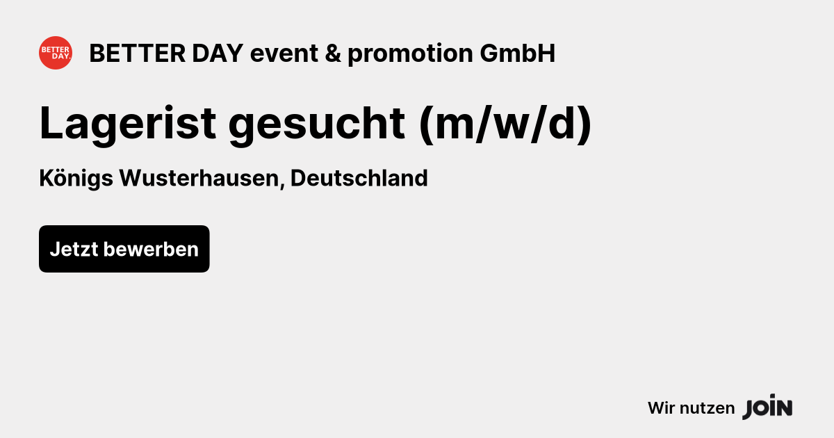 BETTER DAY event & promotion GmbH logo