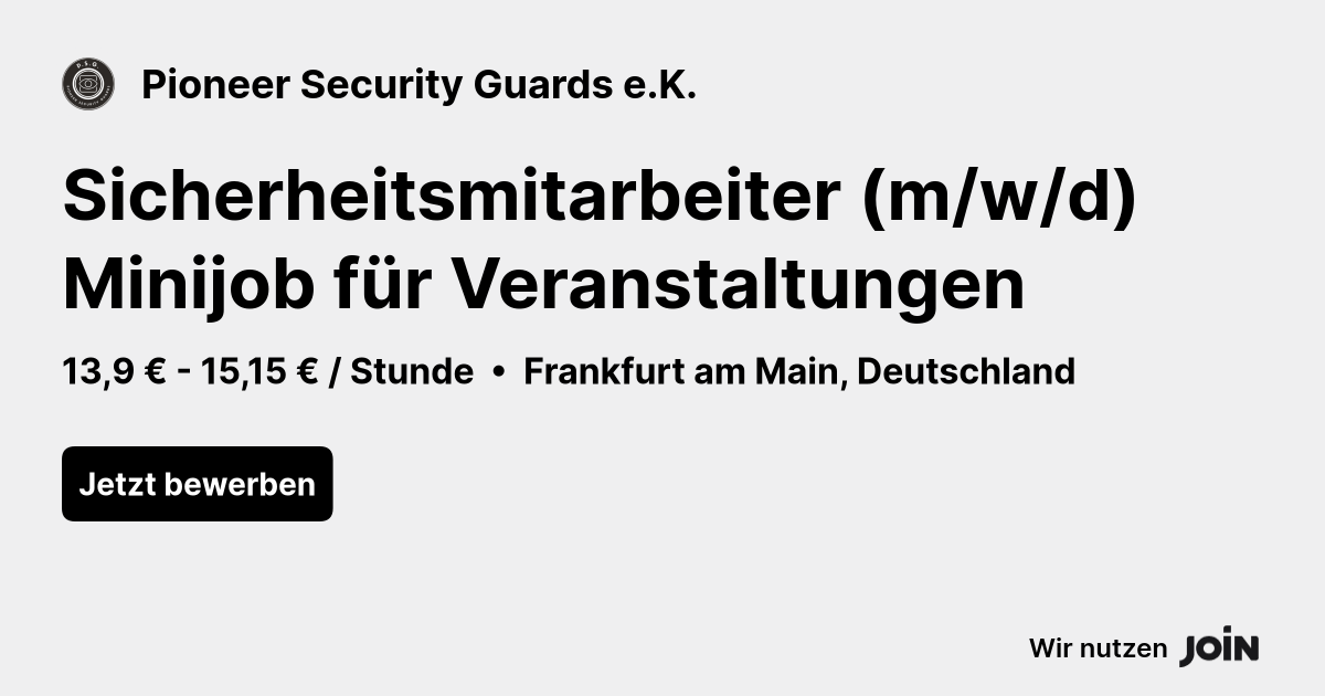 Pioneer Security Guards e.K. logo