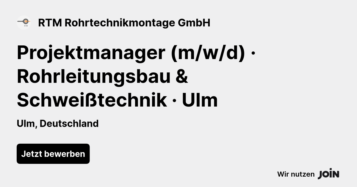 RTM Rohrtechnikmontage GmbH logo